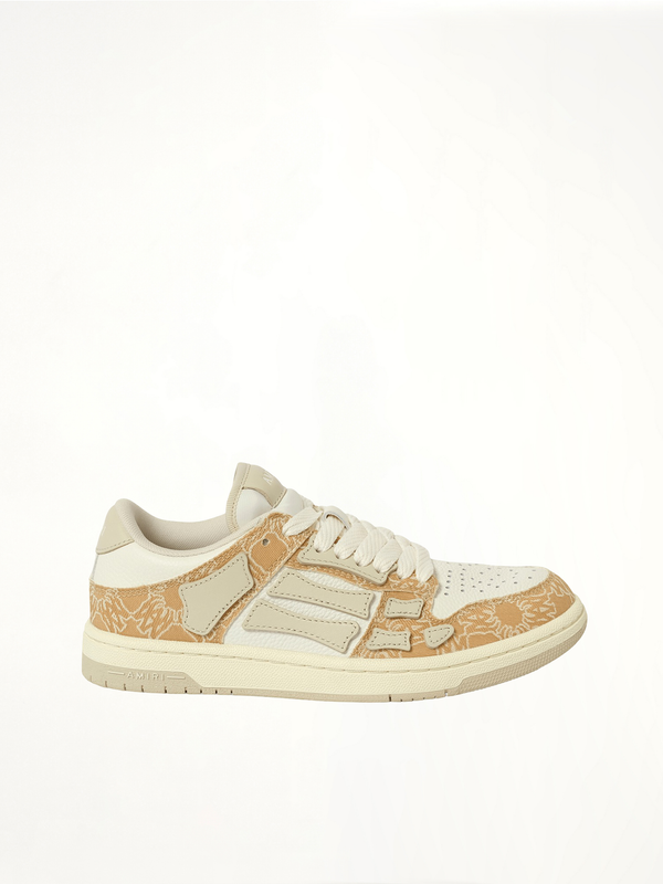 MA Quad Skeleton Low Top Sneaker in Birch Side View | AMIRI