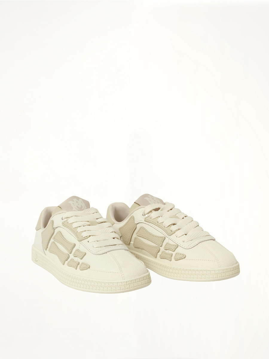 Pacific Bones Sneaker in Birch Front View | AMIRI