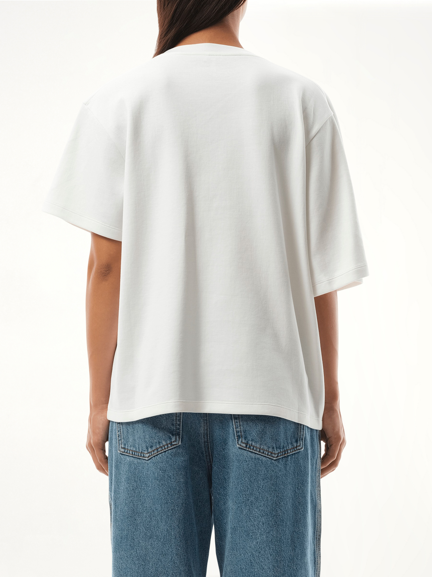 Draped T-Shirt in White