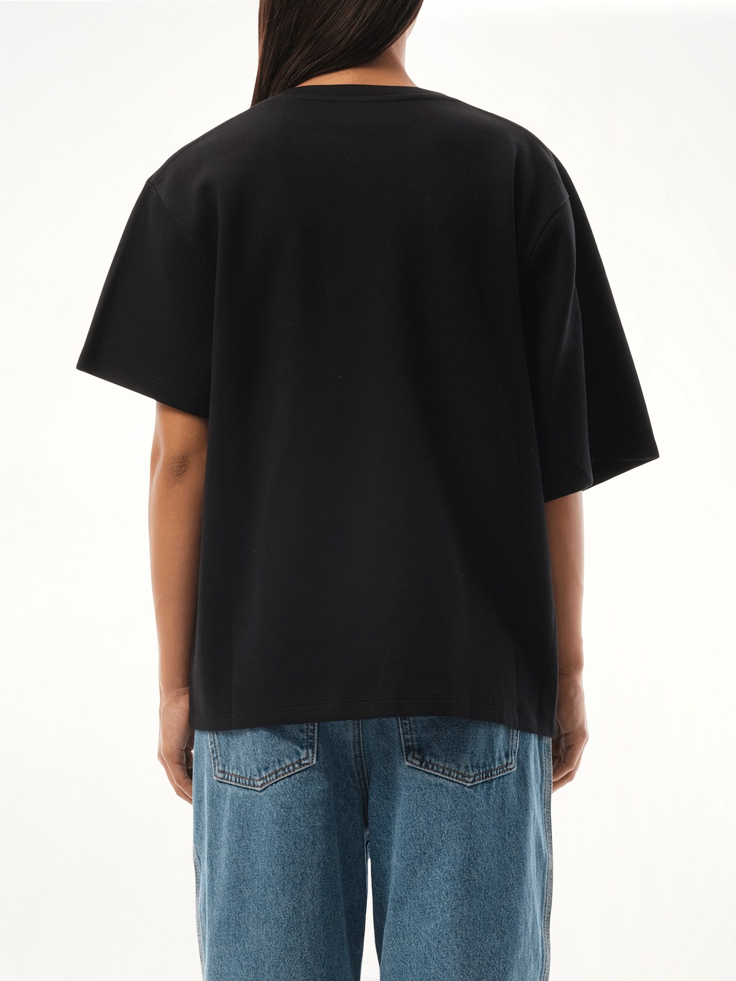 Draped T-Shirt in Black