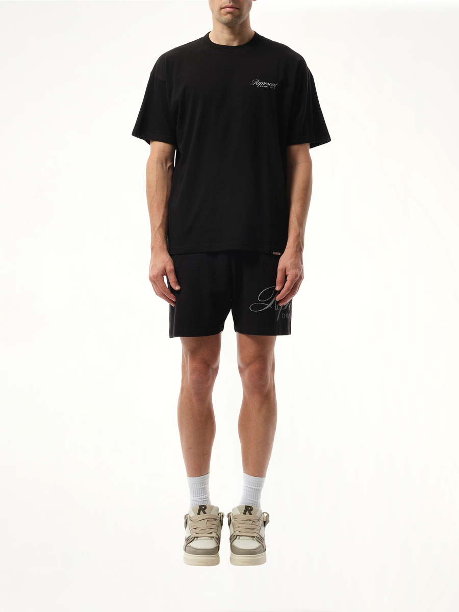 Represent Owners Club Script T-Shirt in Black