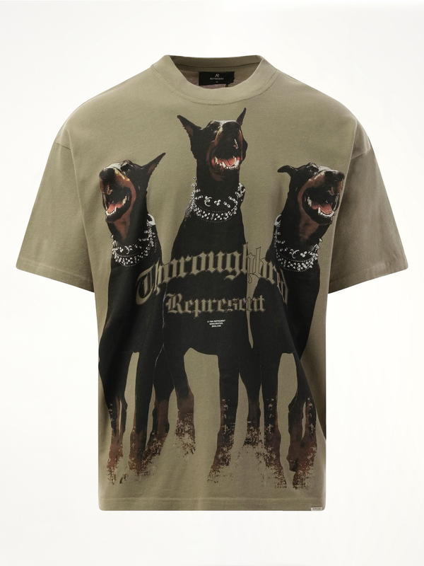 カーキのサラブレッドTシャツ