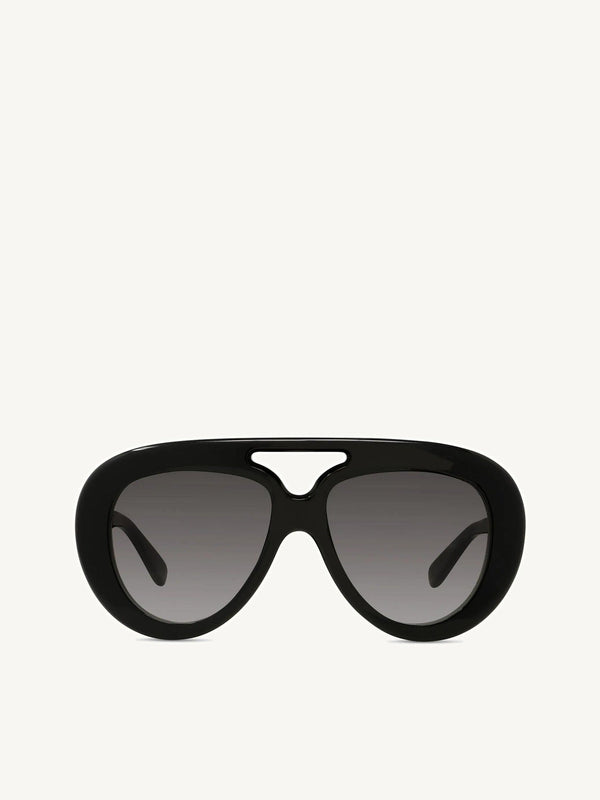 Loewe LW40144U 5501B Sunglasses in Black/Gold