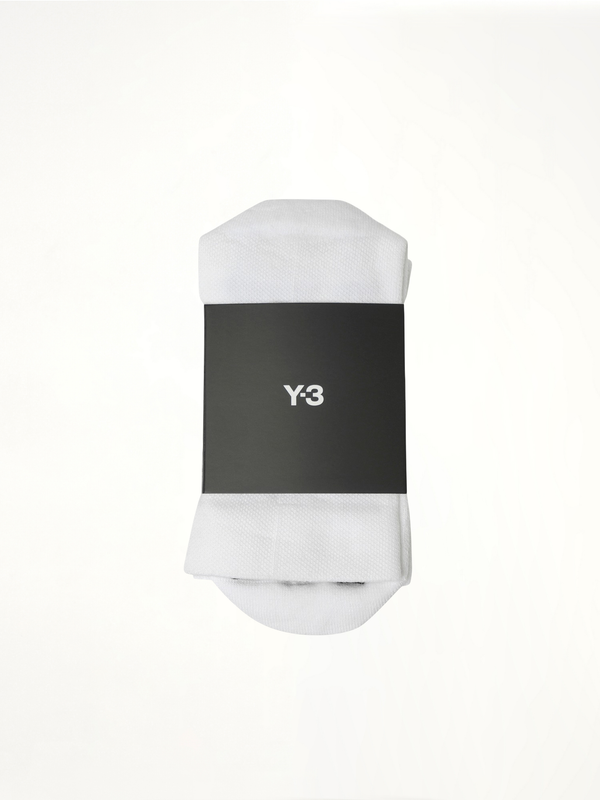 白色 Y-3 条纹袜