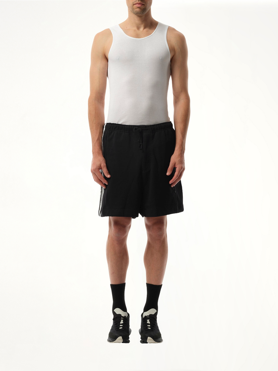 Football Cutout Shorts in Black