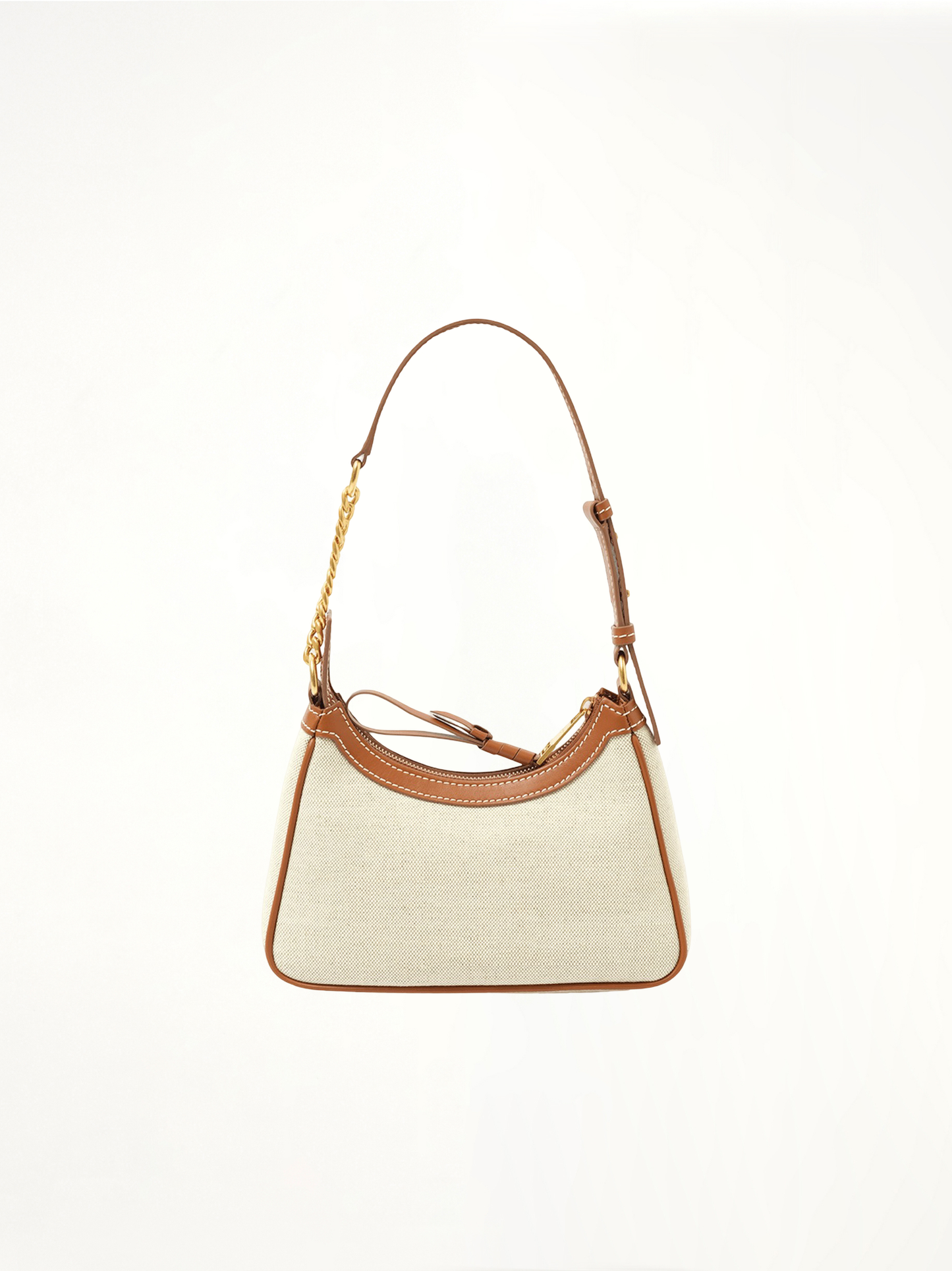 B-Army Shoulder Canvas Bag in Natural/Brown