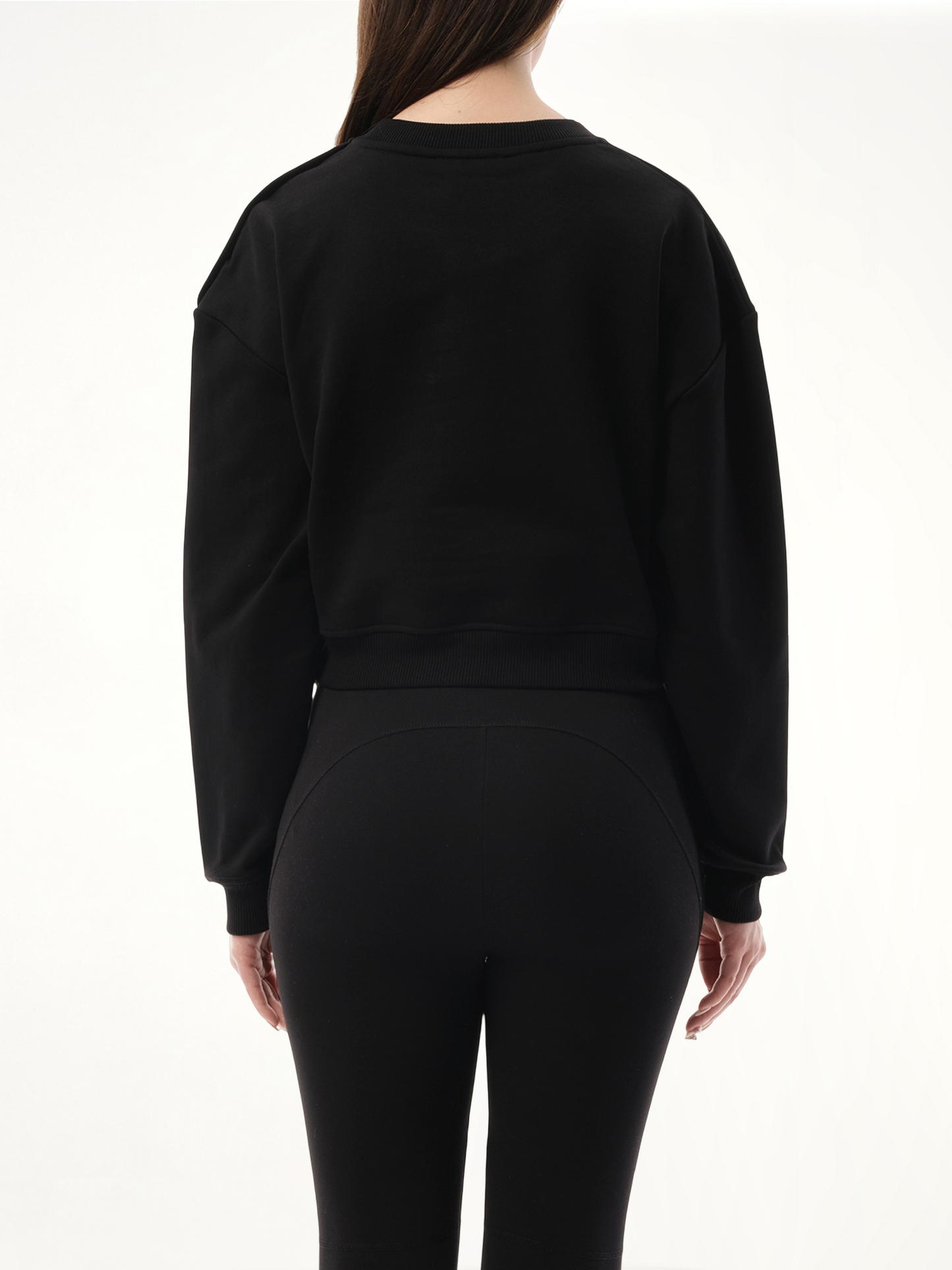 3 Button Balmain Printed Sweatshirt in Black/White