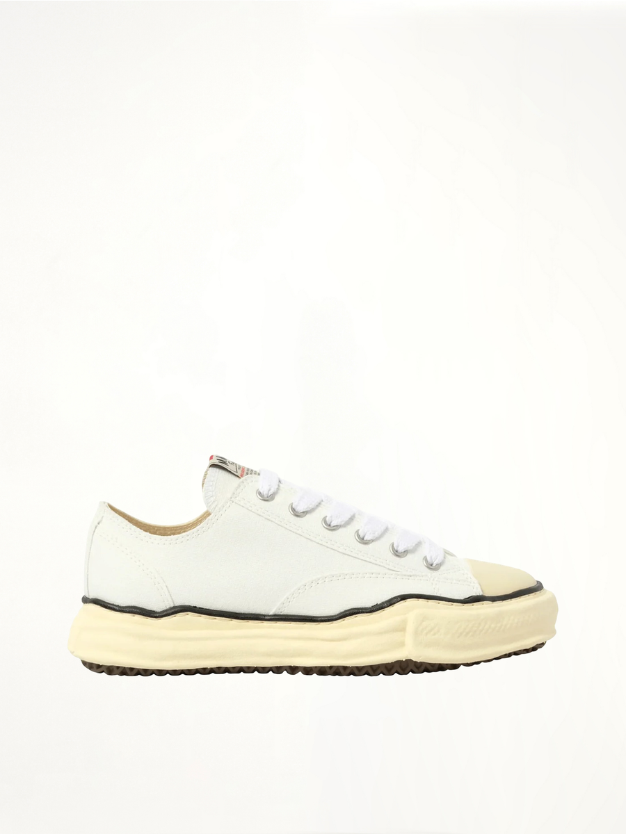 Peterson OG Vintage Sneaker in White Side View | MAISON MIHARA YASUHIRO