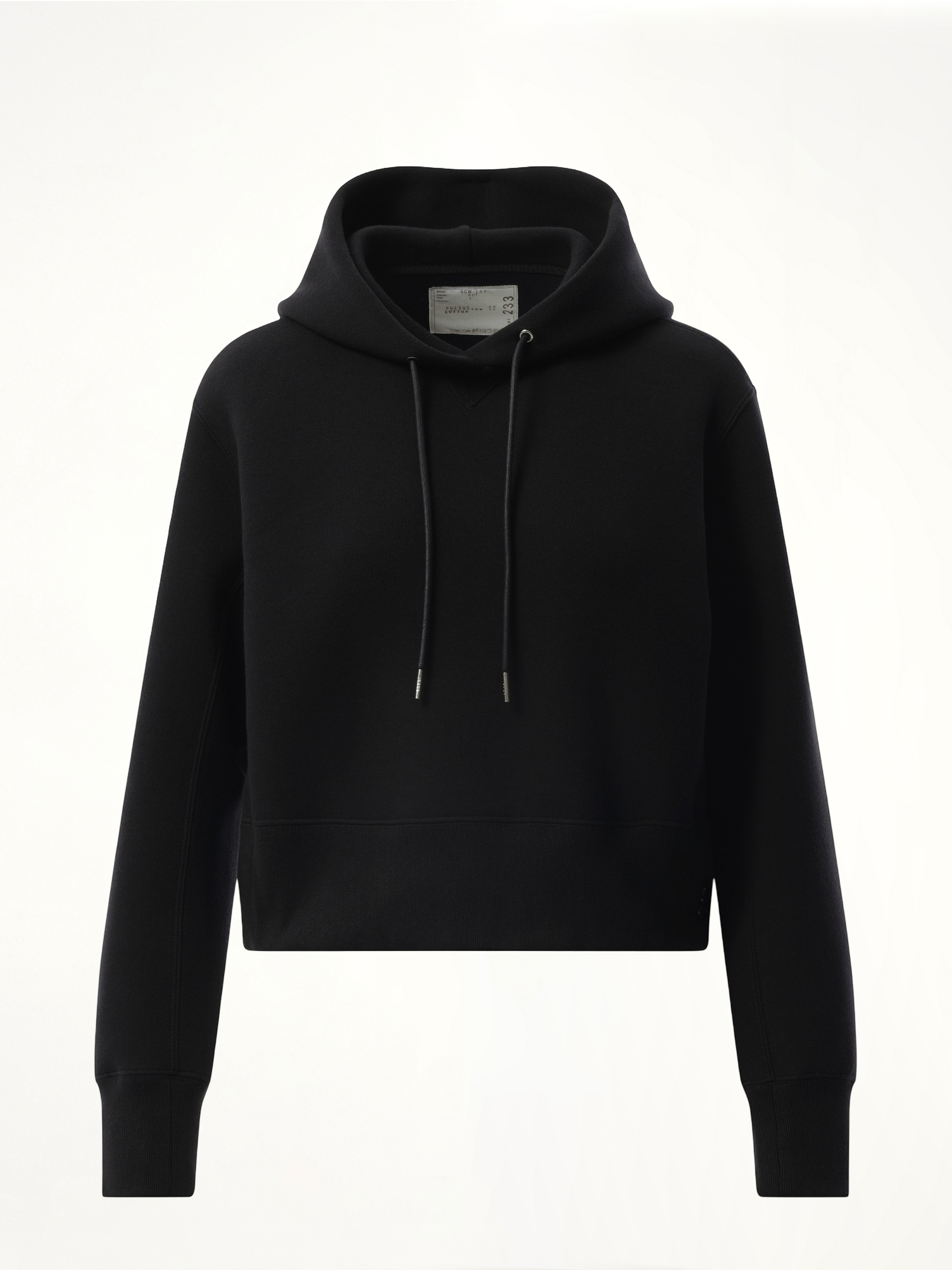 S Sponge Sweat Hoodie in Black