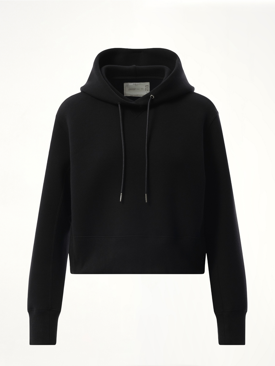S Sponge Sweat Hoodie in Black