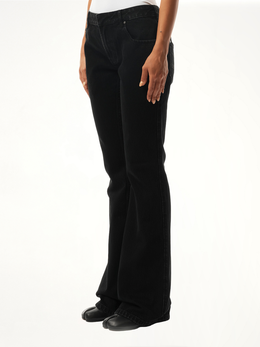 Slim-Flared Jeans in Magnetite