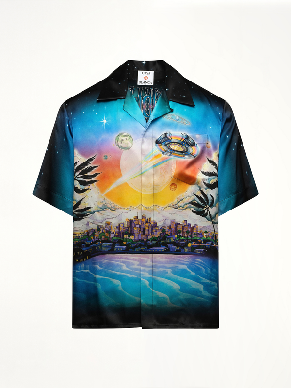 라 프레모니션 쿠반 칼라 셔츠 멀티컬러