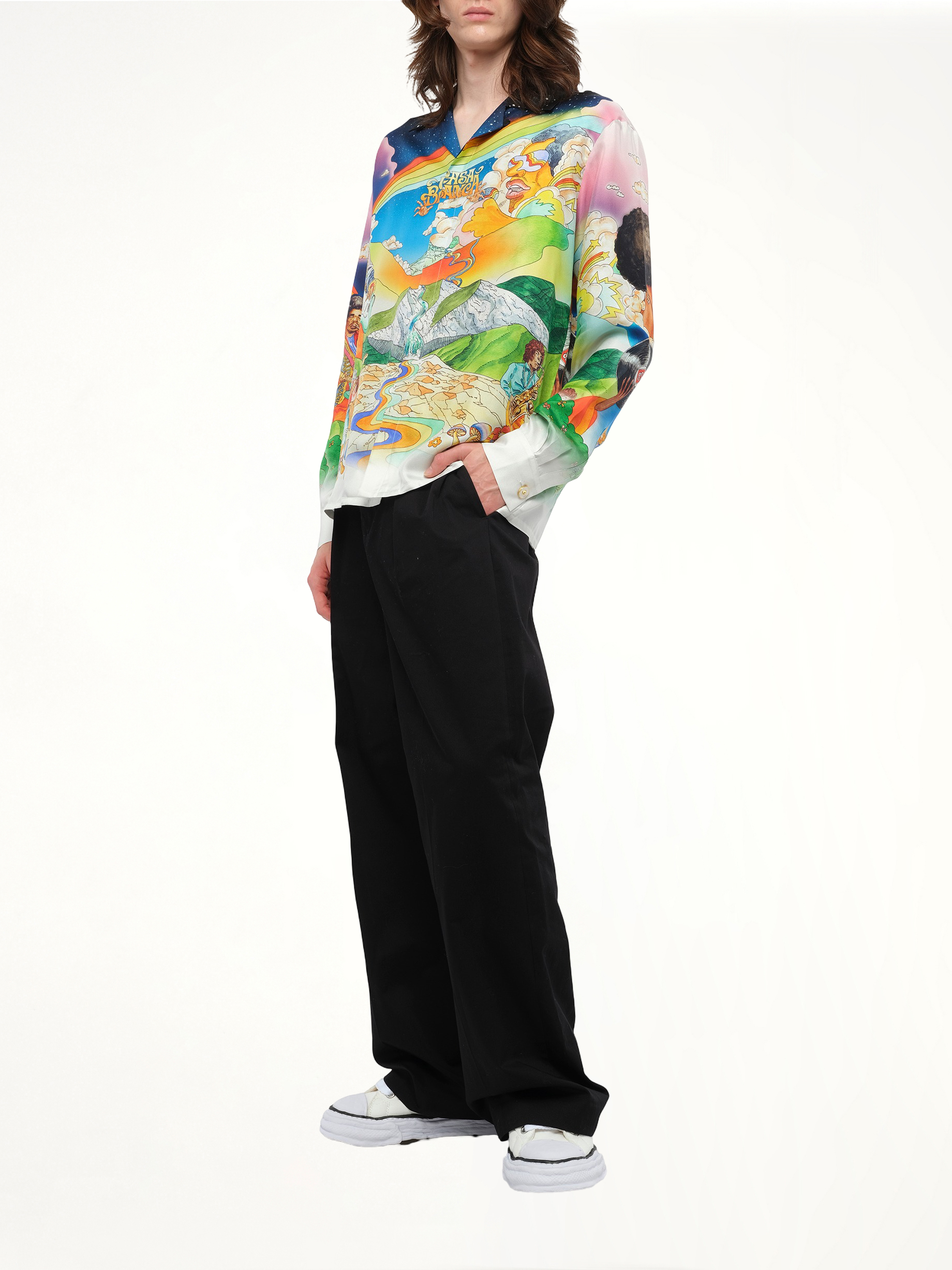 La Musique Cuban Collar Shirt in Multicolour