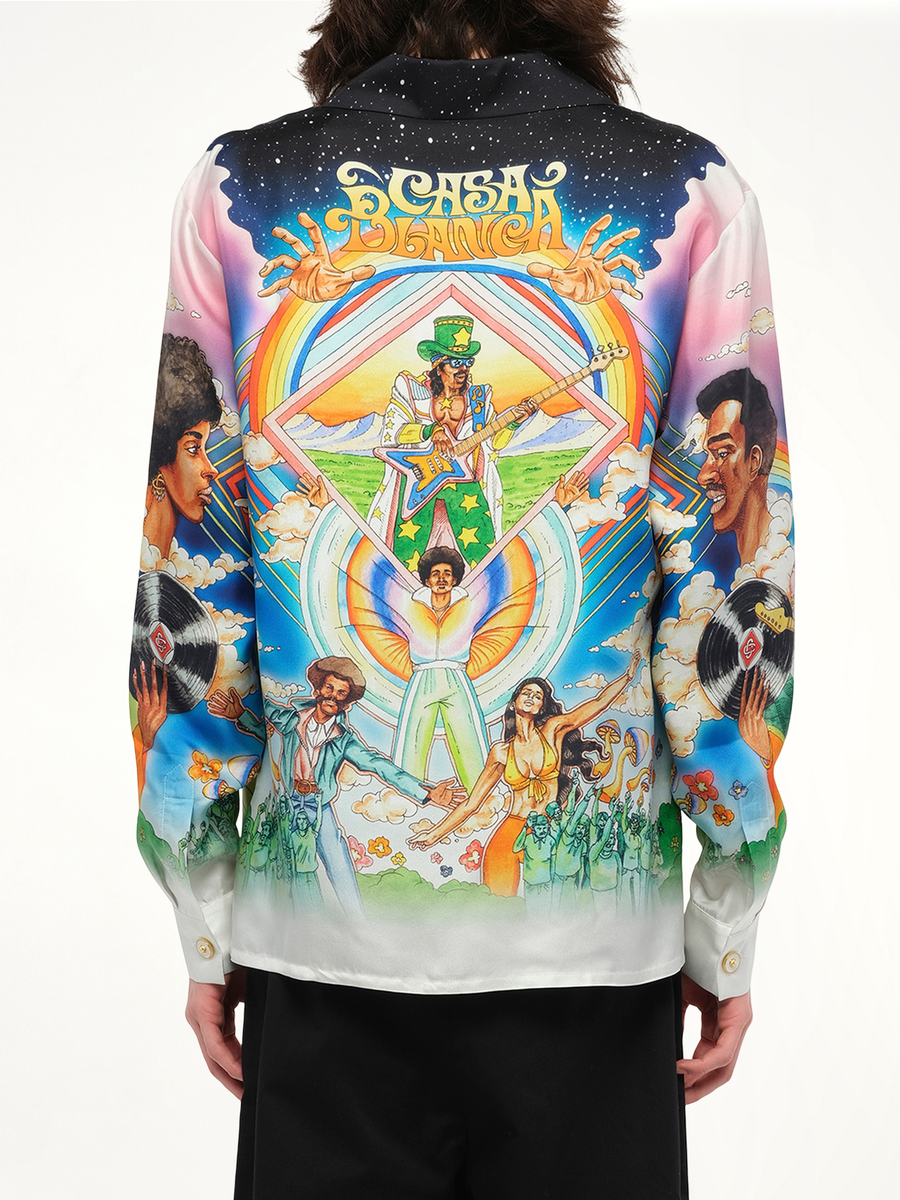 La Musique Cuban Collar Shirt in Multicolour