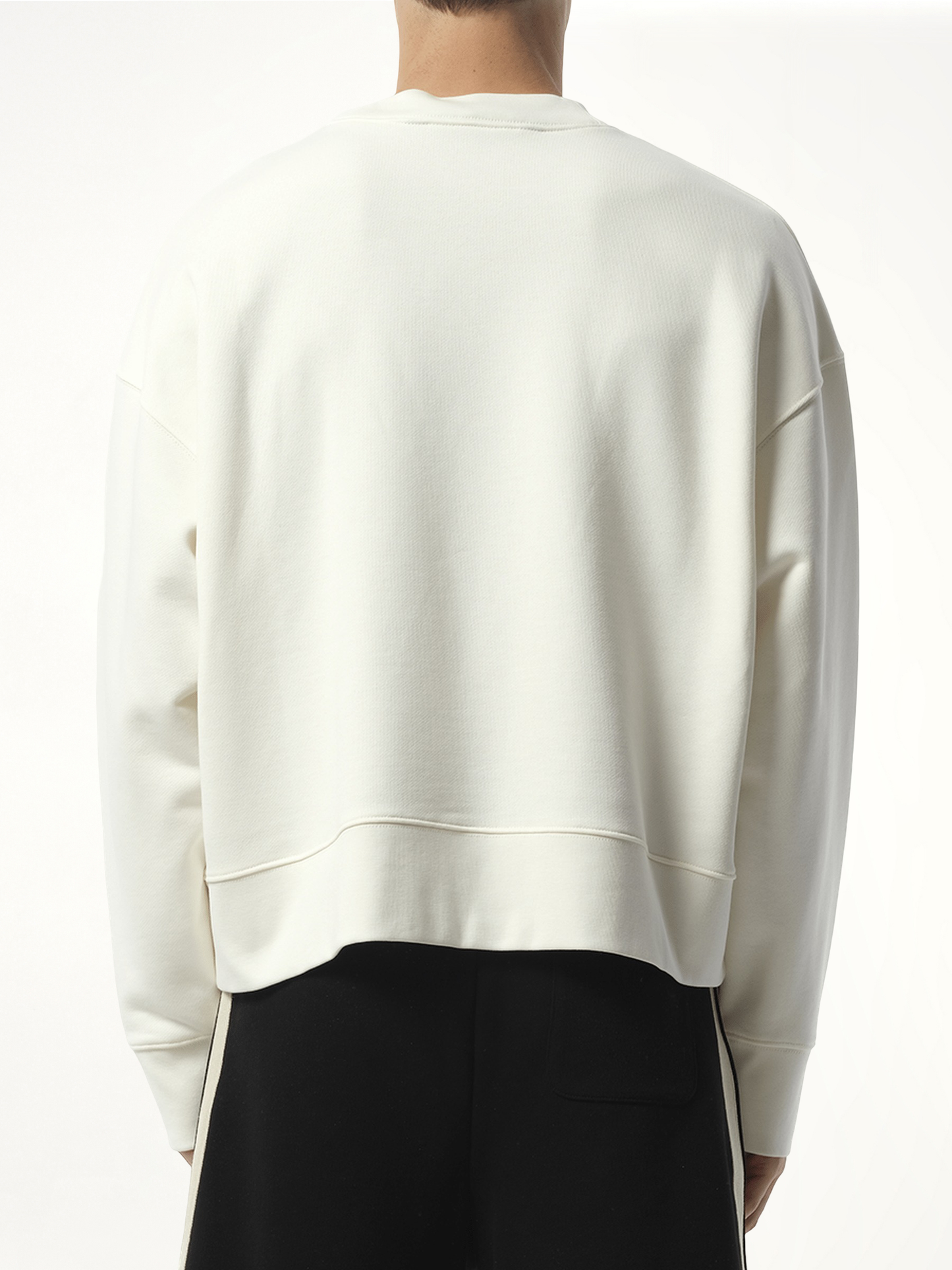 Bear in Mind Crewneck Sweatshirt in Off White/Brown