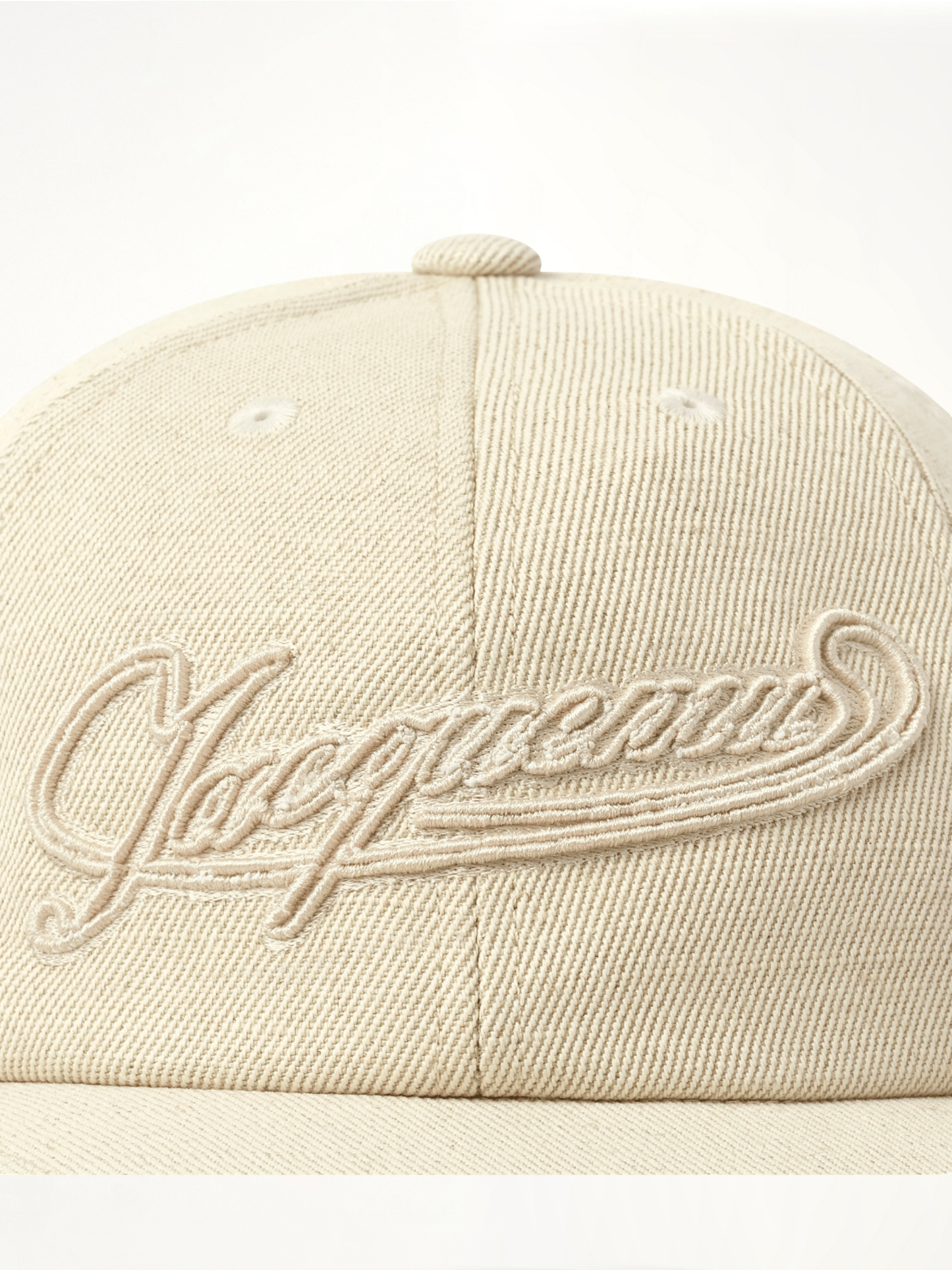 La Casquette Baseball Cap in Off White