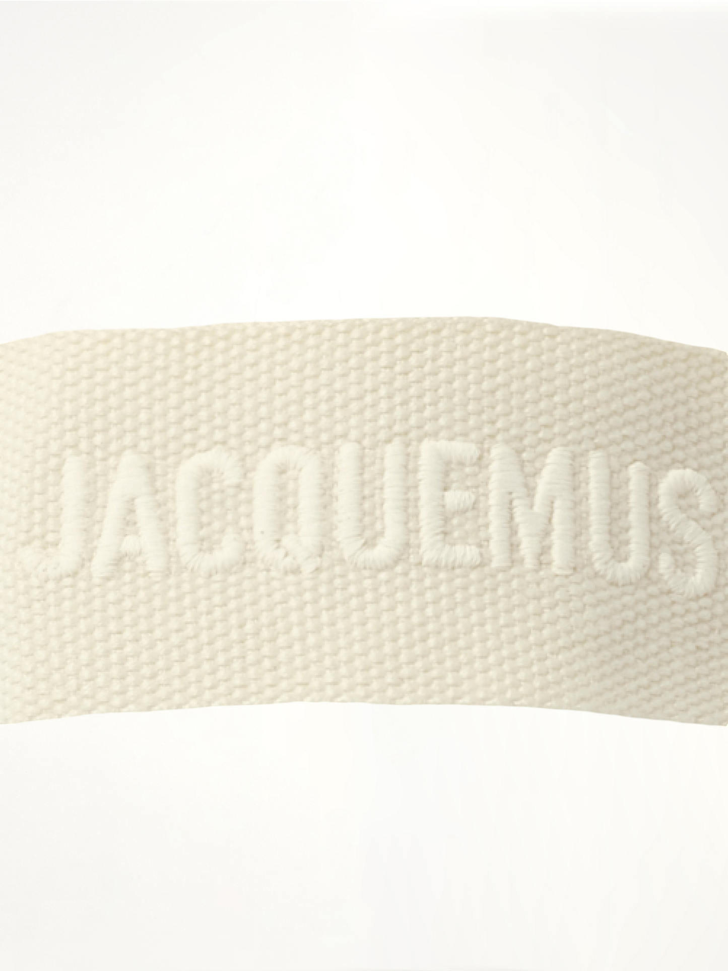 Gros Grain Beanie in Off White