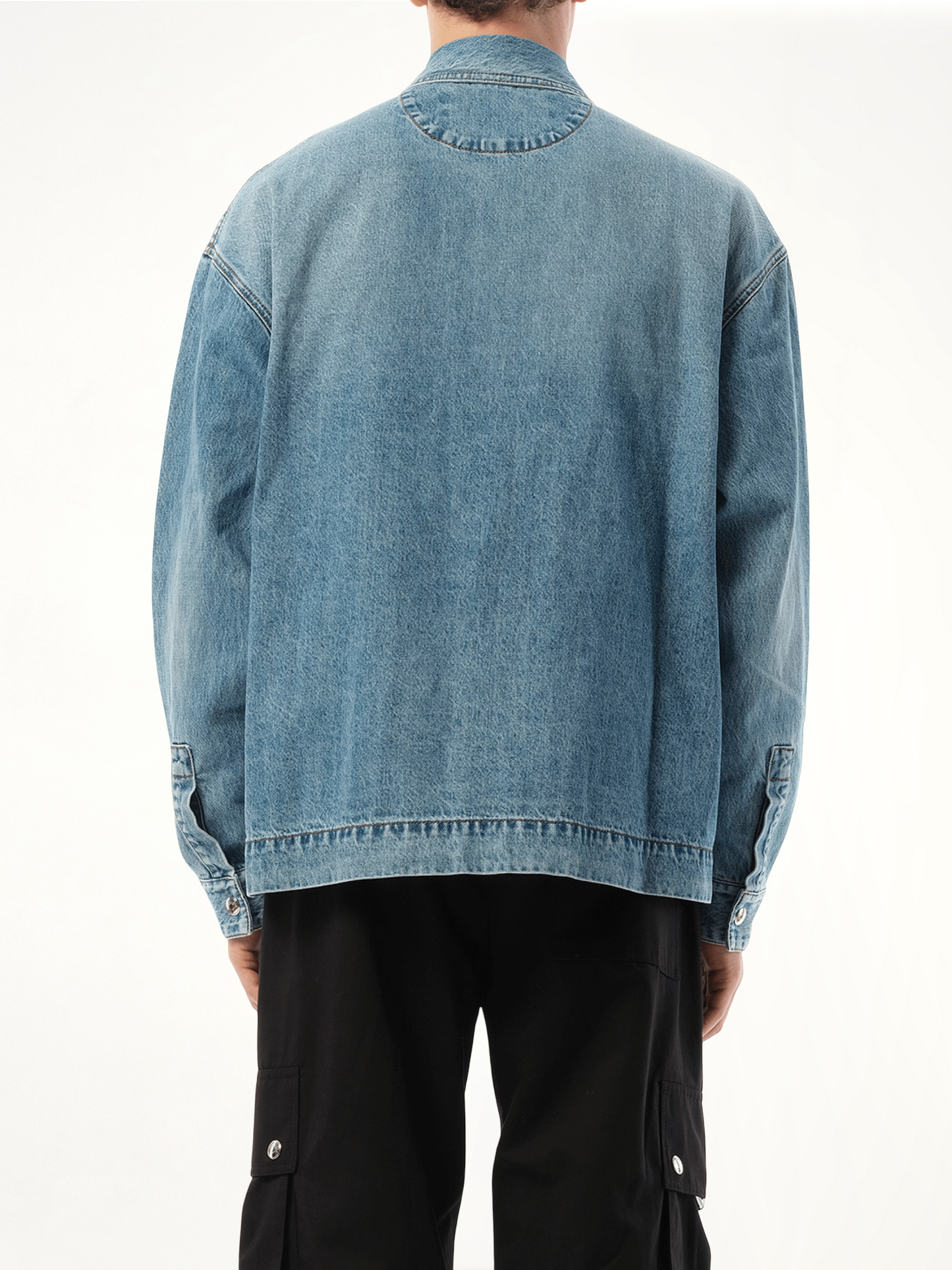 La Chemise Denim in Blue/Tabac