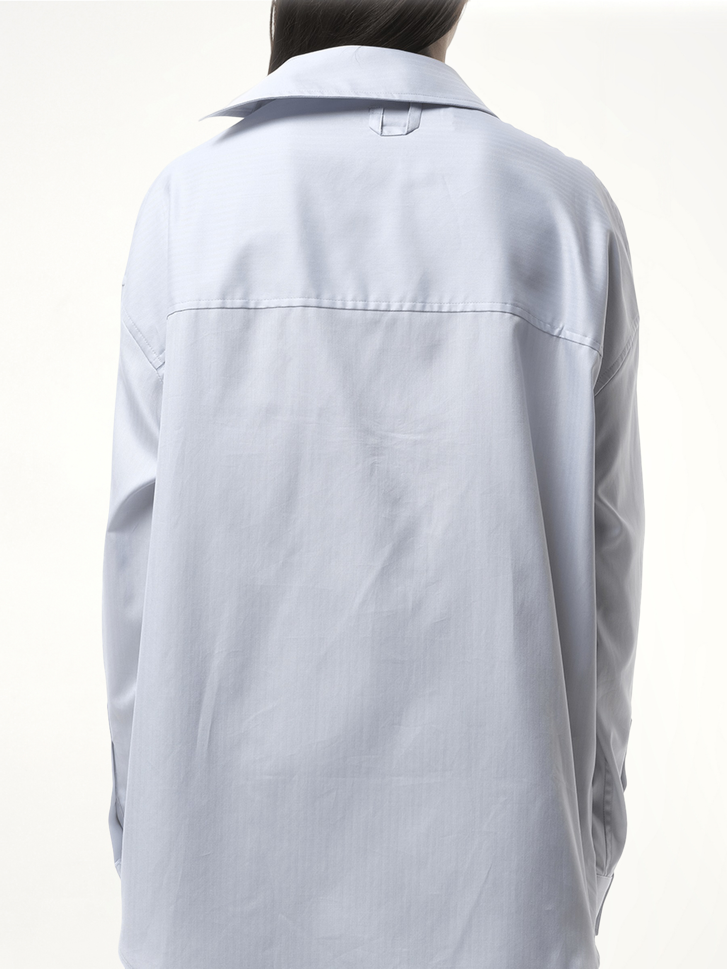 La Chemise Cuadro in Light Grey