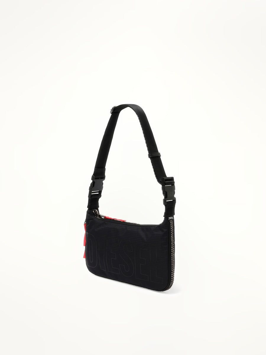 Diesel Zip-D Shoulder Bag in Black
