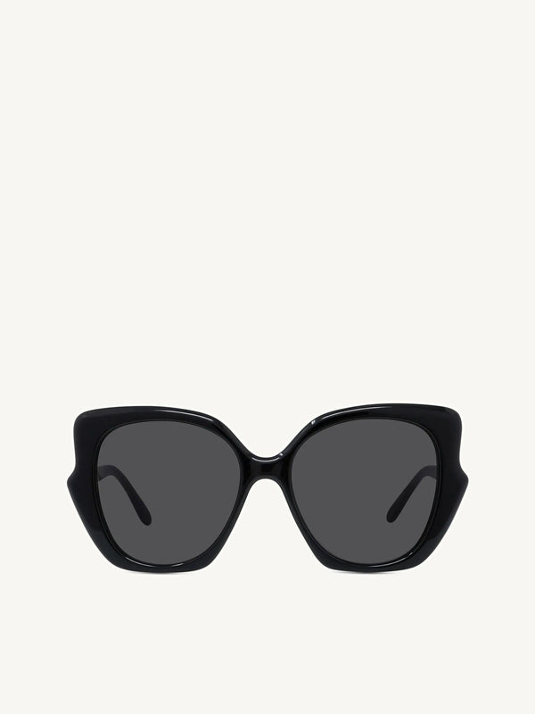Loewe LW40133F 5501A Acetate Sunglasses in Black/Gold