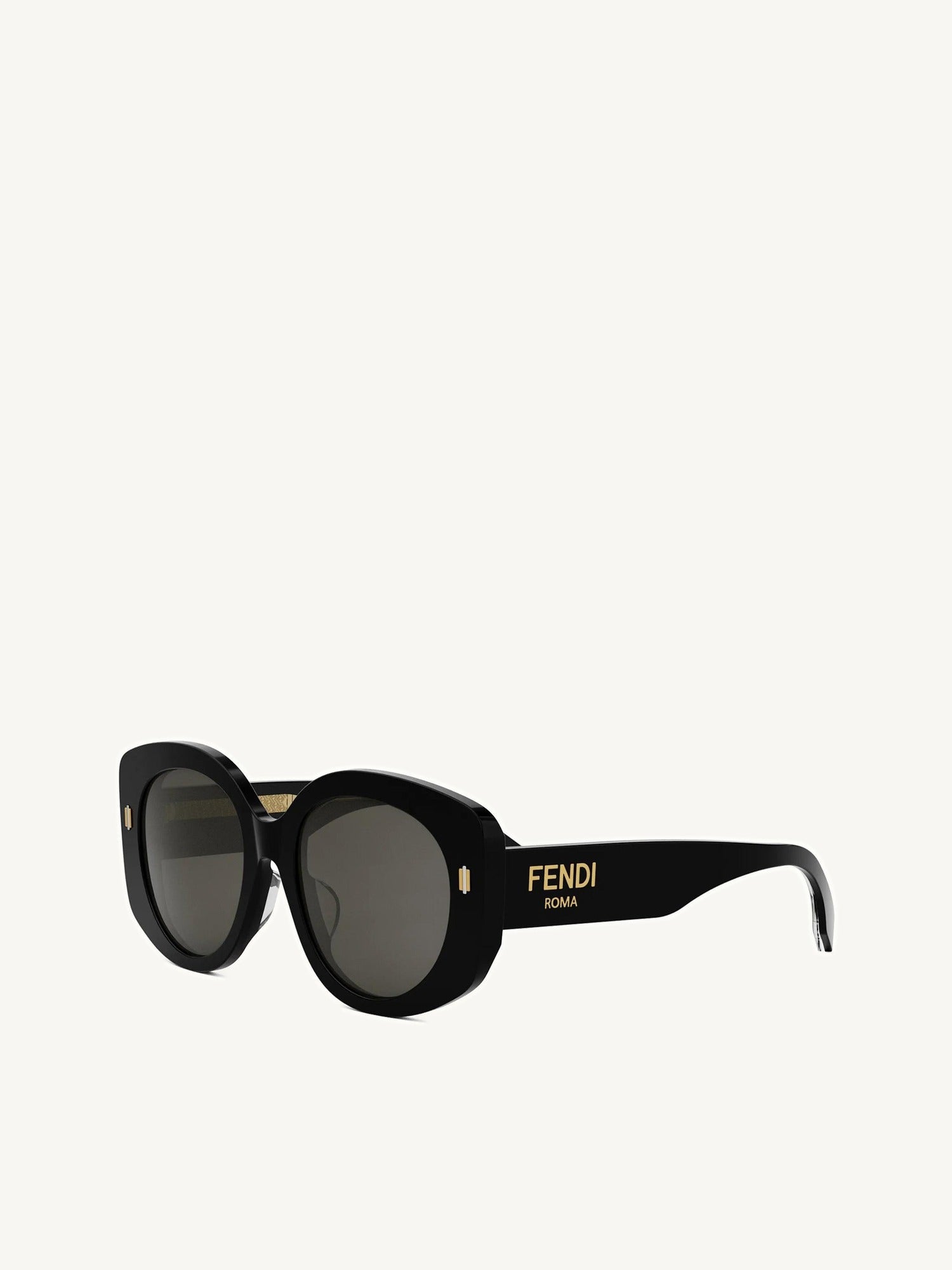 Fendi FE40137F 5301A Acetate Sunglasess in Black/Gold