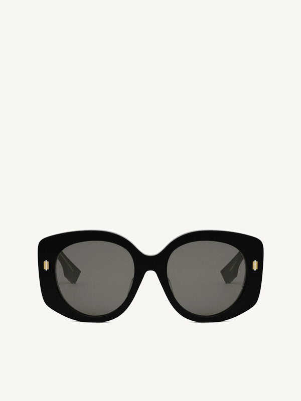 Fendi FE40137F 5301A Acetate Sunglasess in Black/Gold