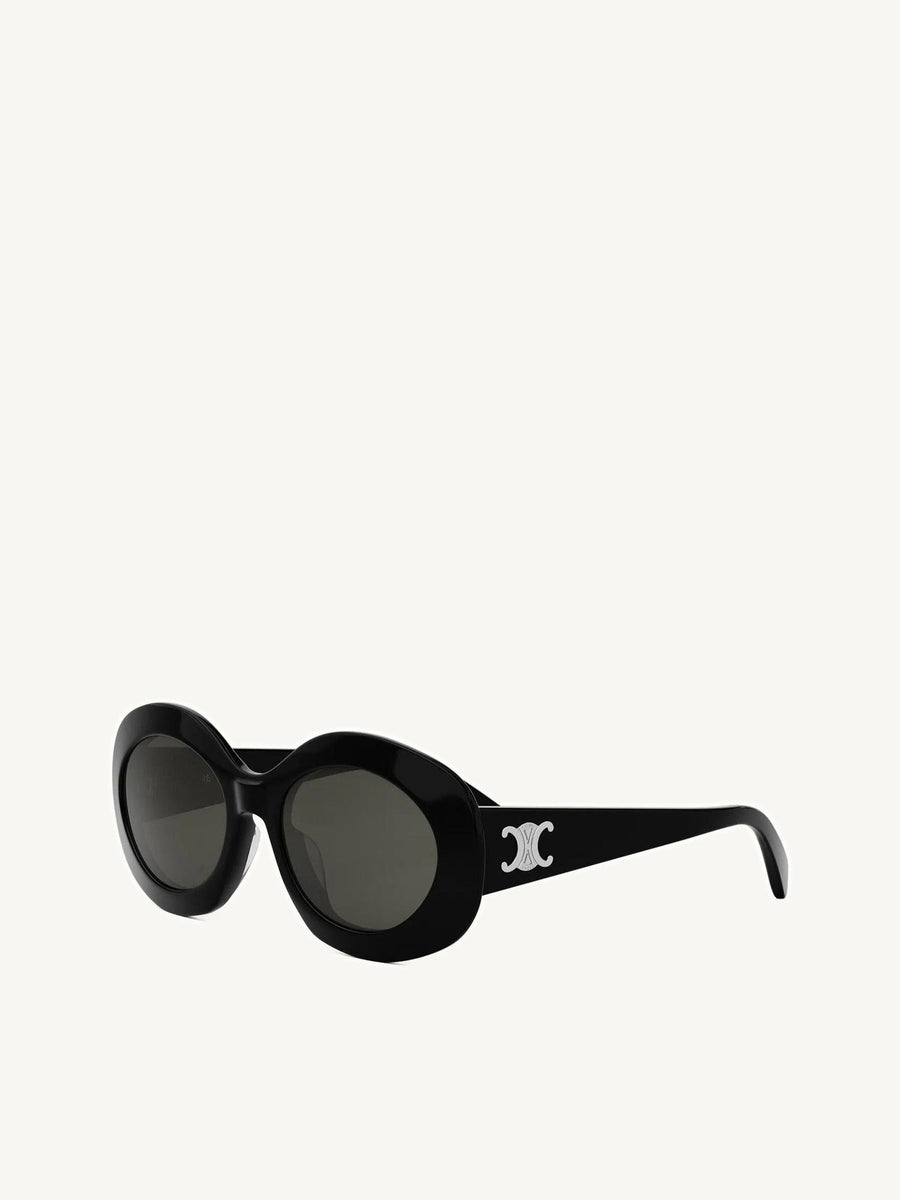 Celine CL40292U 5401A Acetate Sunglasses in Black/Silver