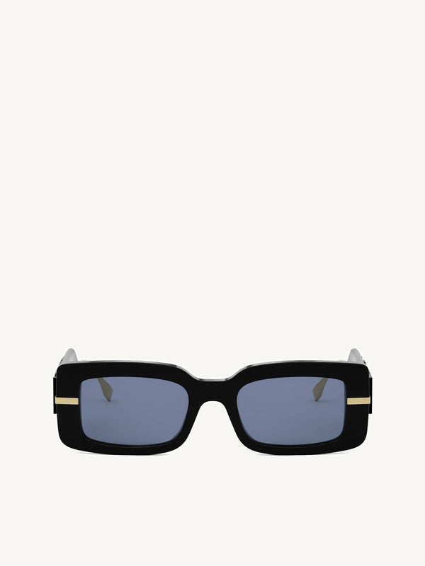 Fendi FE40133I 5101V Acetate Sunglasses in Black/Gold