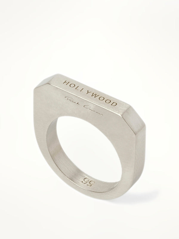 Rick Owens Hollywood Ring in Palladio