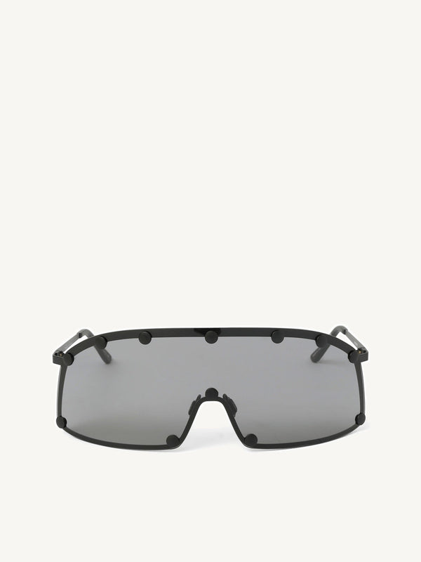 Rick Owens Shielding Sunglasses in Black