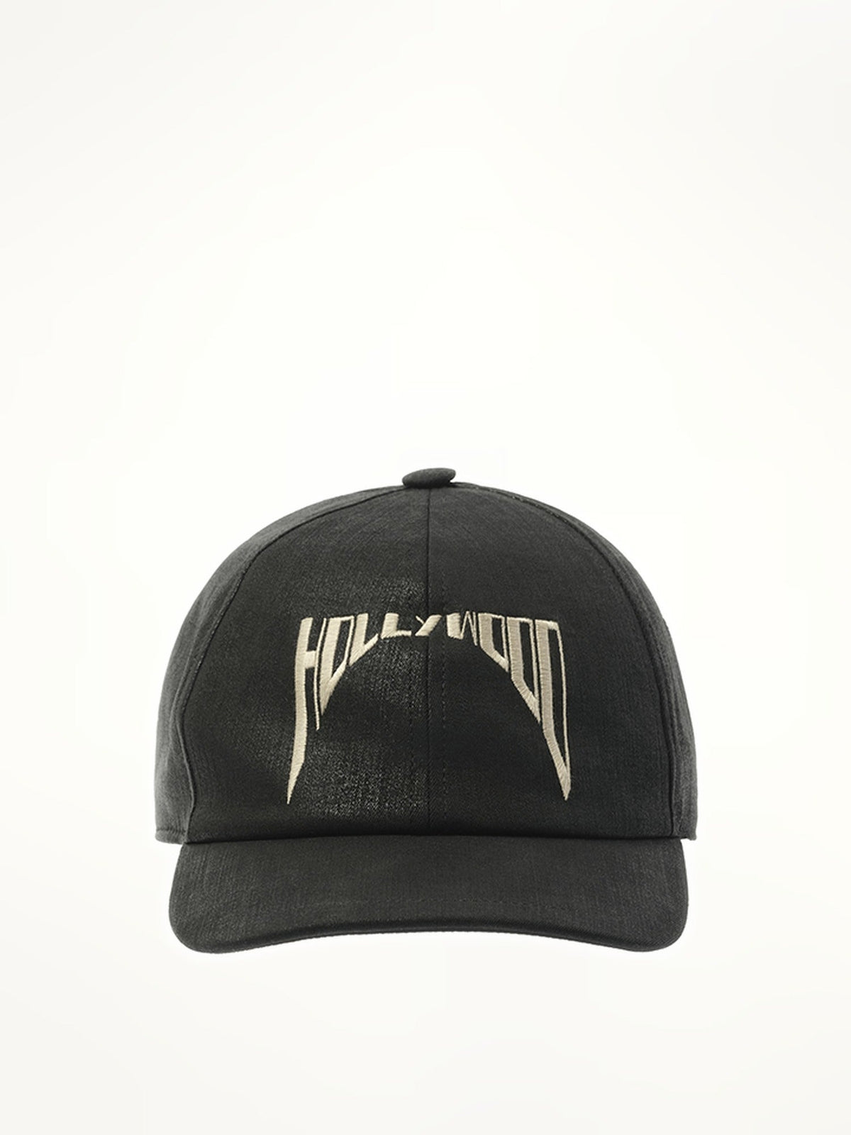 Rick Owens Drkshdw Embroidered Denim Cap in Black/Pearl