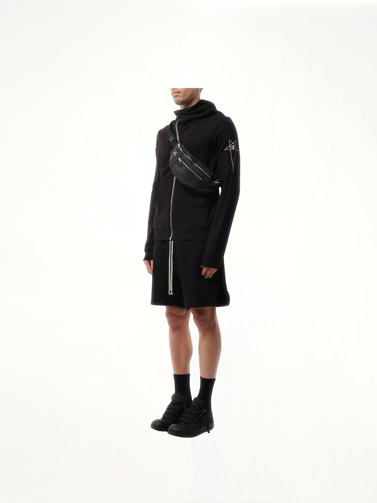 Champion x DRKSHDW 黑色腰包