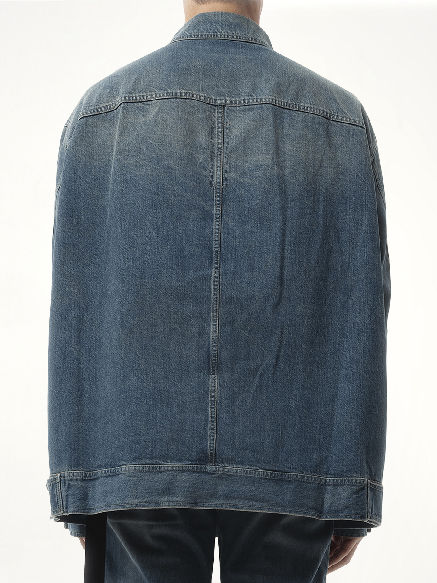 Jumbo Worker Jacket in Washed Indigo