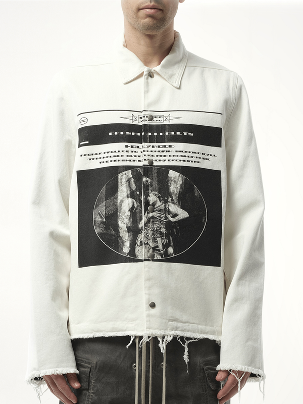Snapfront Jacket in Milk/Black/Milk
