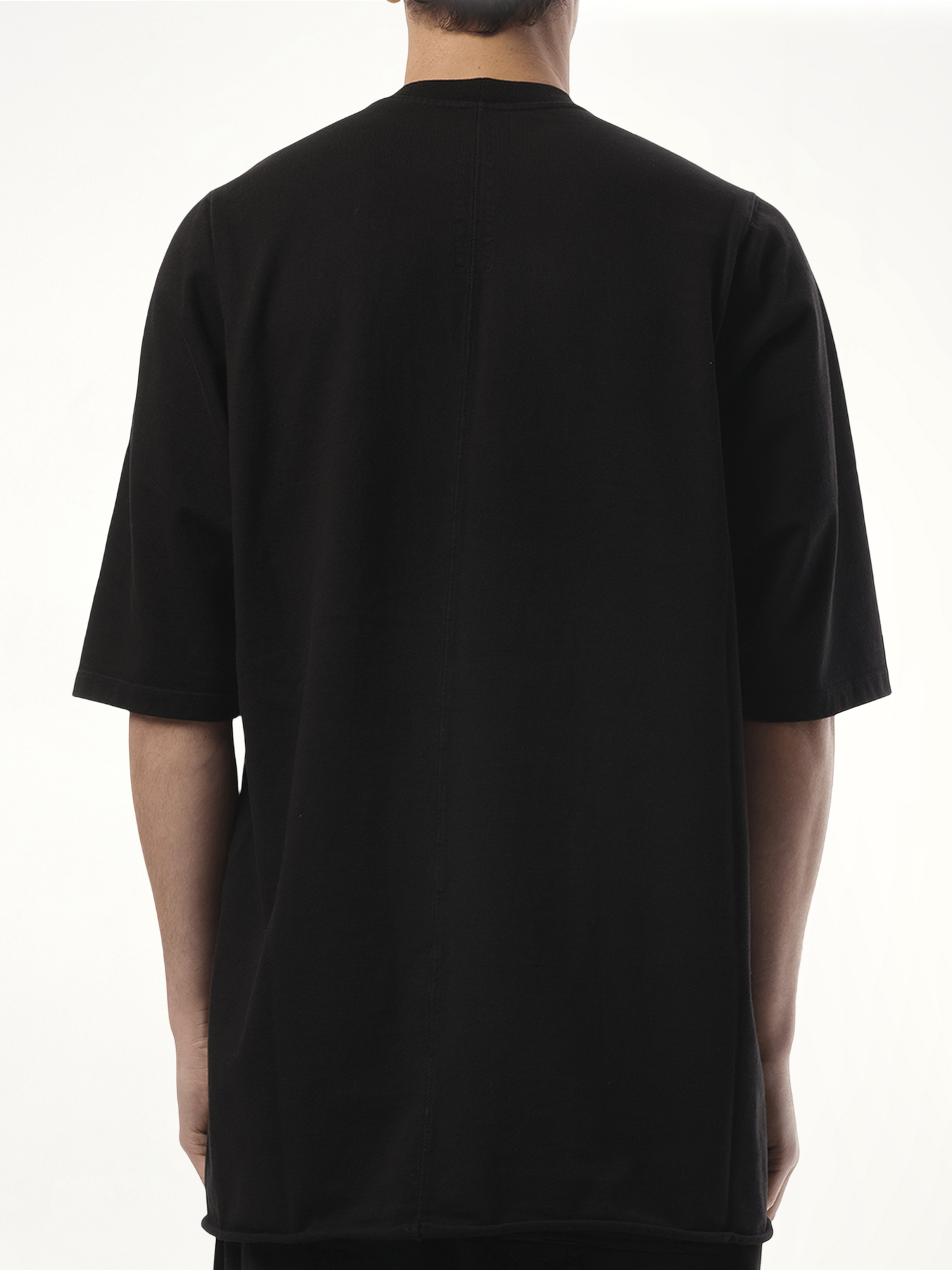 Hollywood Curved Jumbo SS T-Shirt in Black/Pearl