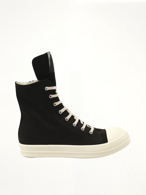 Hollywood Sneaks in Black/Milk Side View | RICK OWENS DRKSHDW