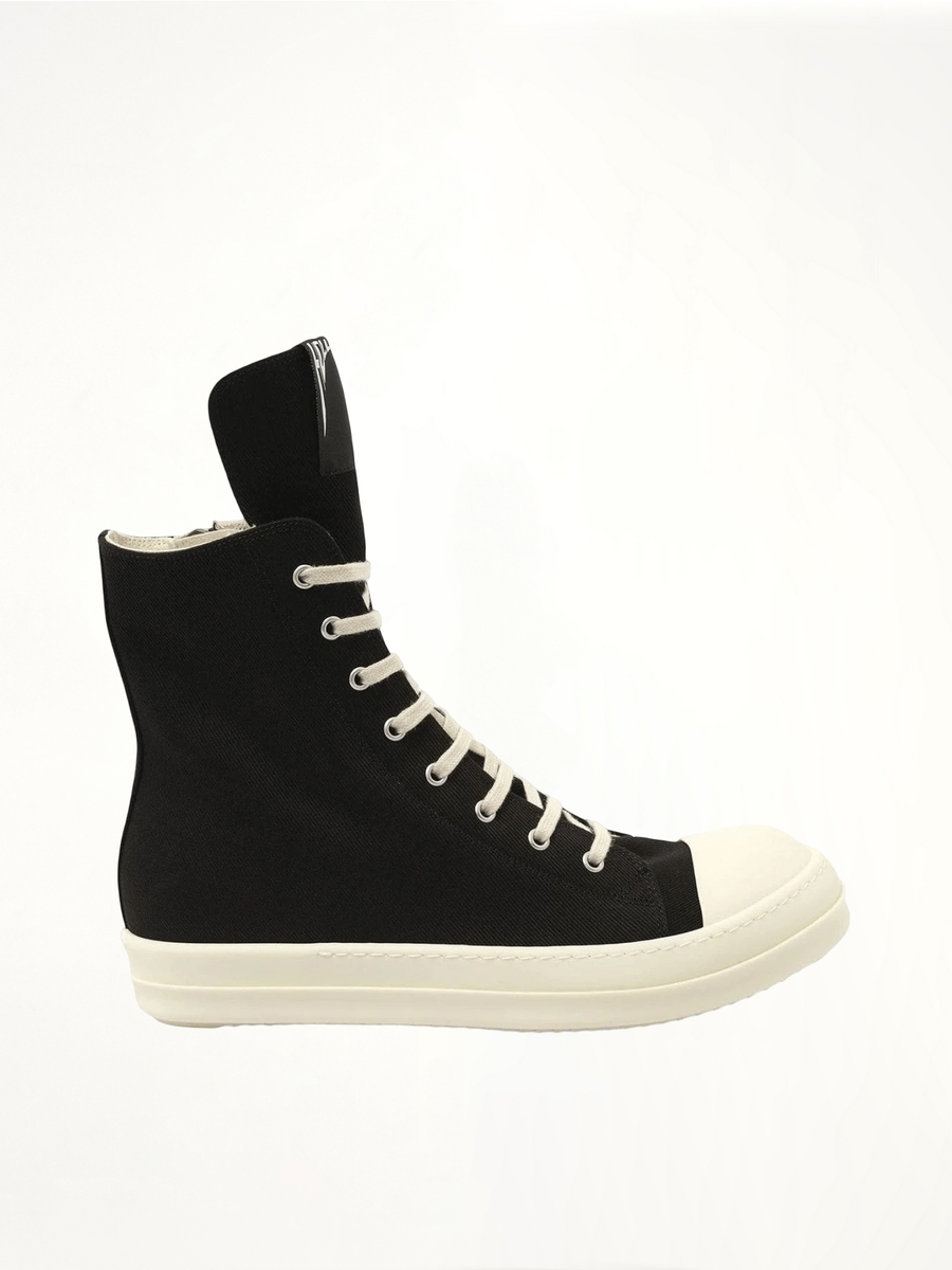 Hollywood Sneaks in Black/Milk Side View | RICK OWENS DRKSHDW