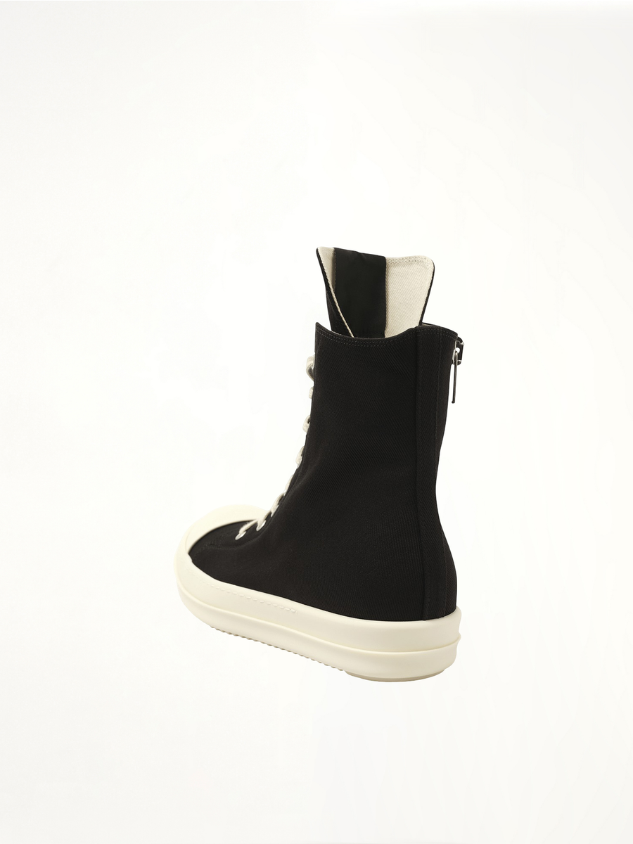 Hollywood Sneaks in Black/Milk Back View | RICK OWENS DRKSHDW