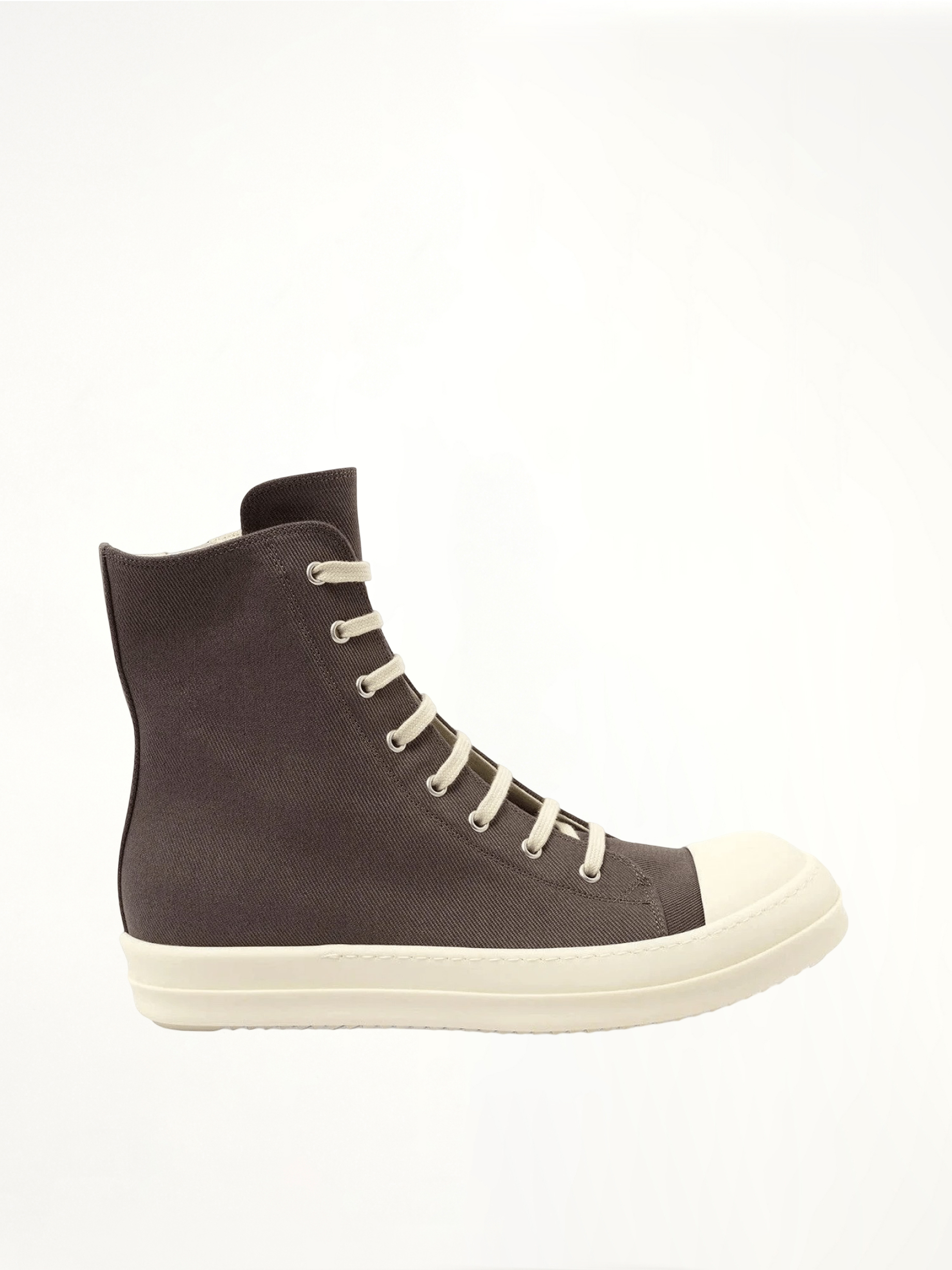 Sneaks in Dark Dust/Milk Side View | RICK OWENS DRKSHDW