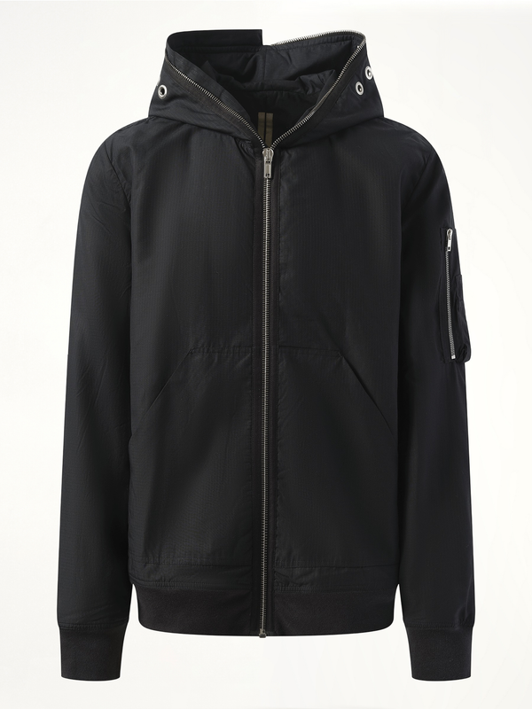 Gimp Flight Bomber Jacket in Black