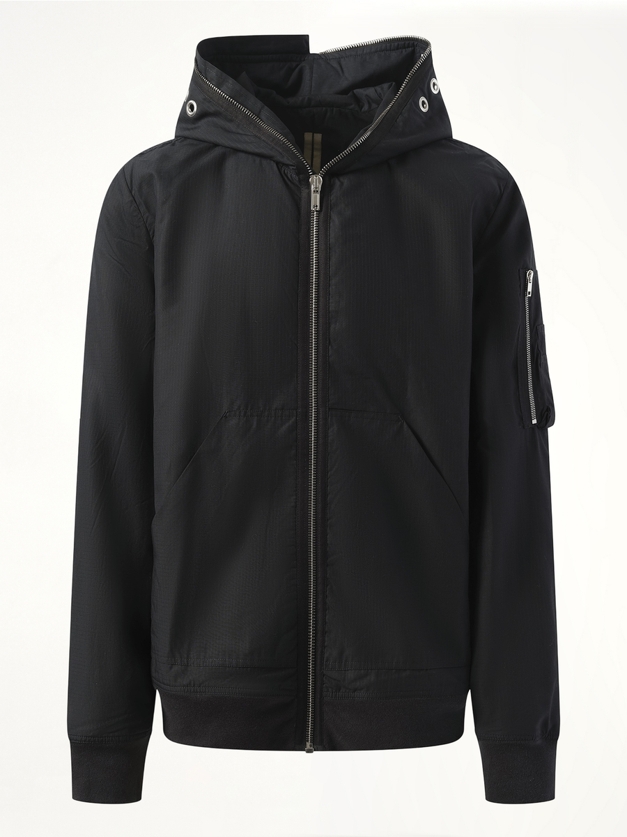 Gimp Flight Bomber Jacket in Black