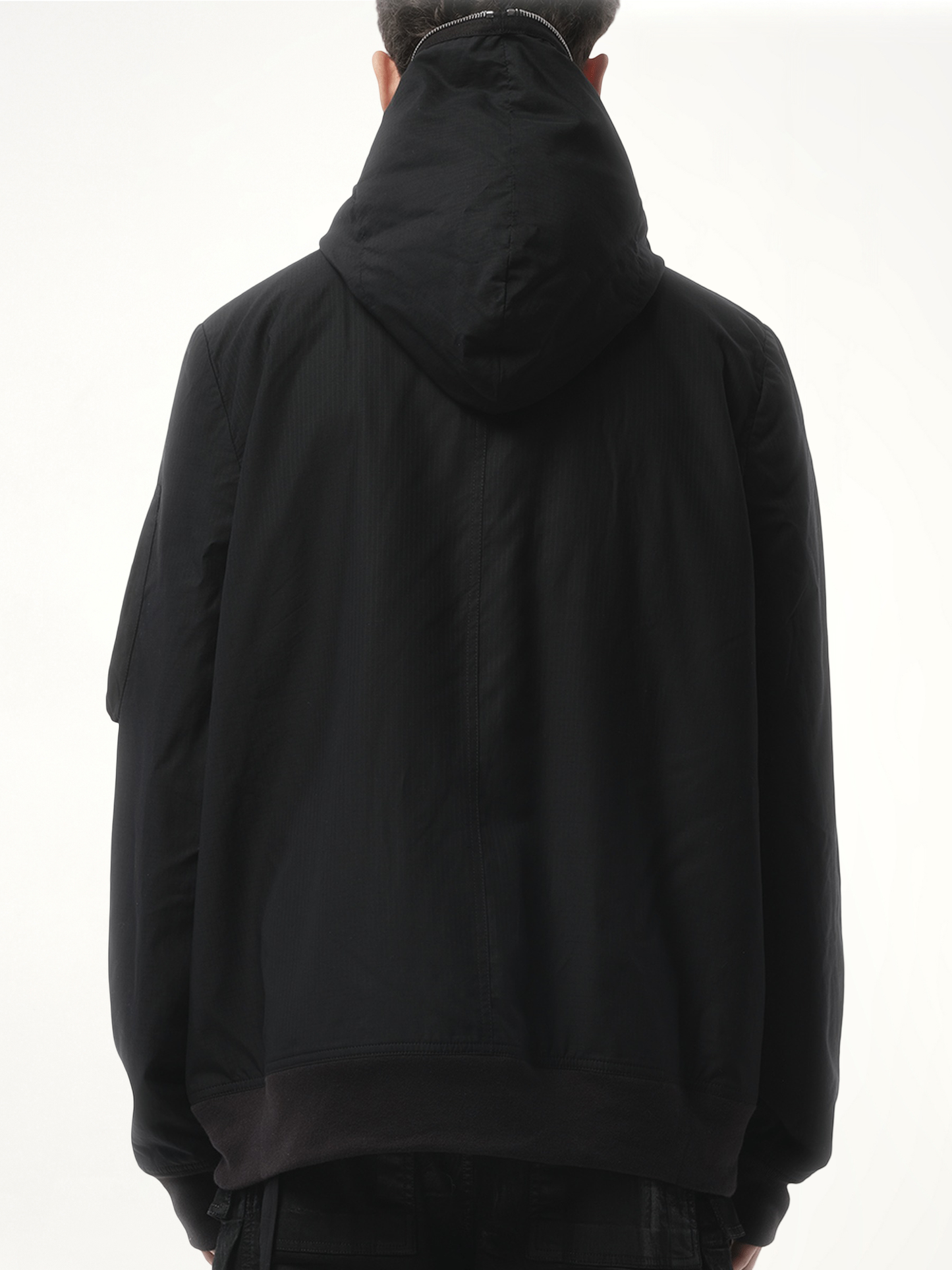 Gimp Flight Bomber Jacket in Black