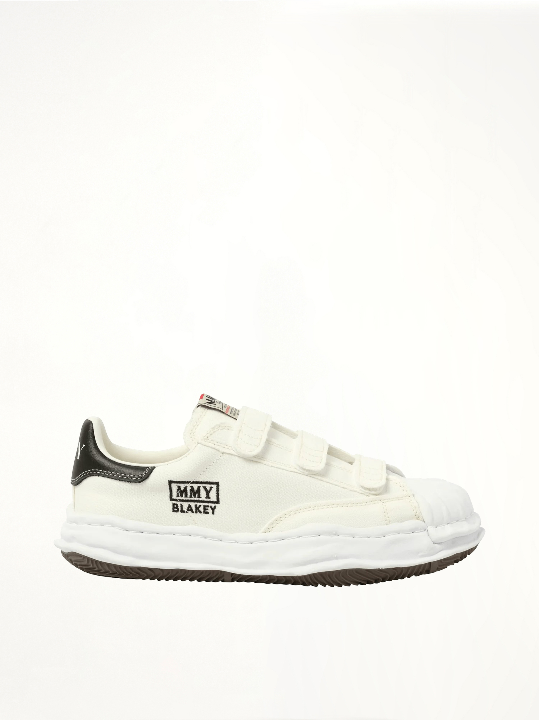 Blakey OG Velcro Sneaker in White Side View | MAISON MIHARA YASUHIRO