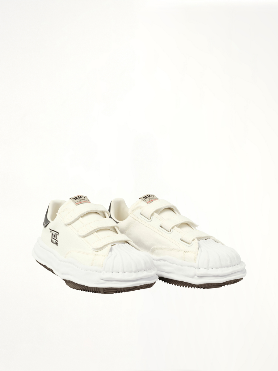 Blakey OG Velcro Sneaker in White Front View | MAISON MIHARA YASUHIRO