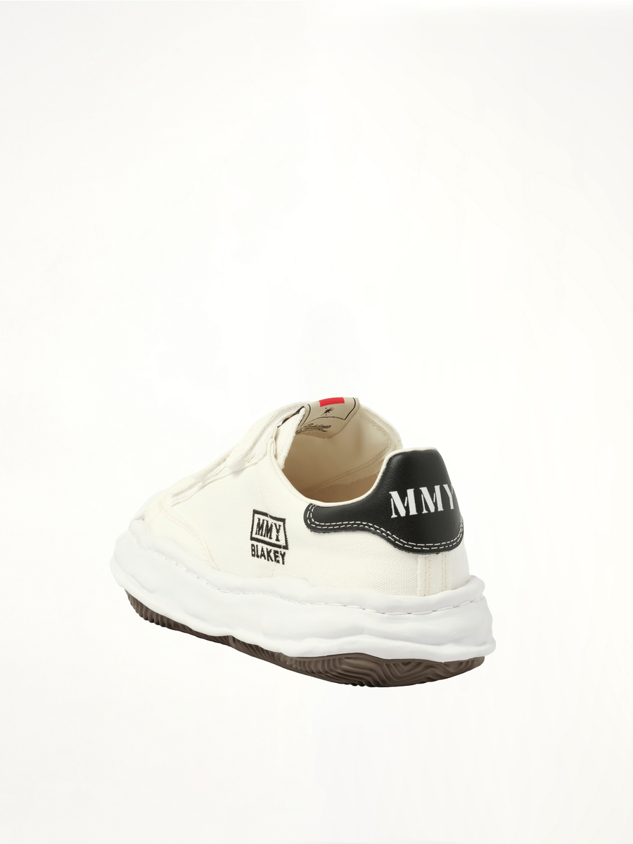 Blakey OG Velcro Sneaker in White Back View | MAISON MIHARA YASUHIRO