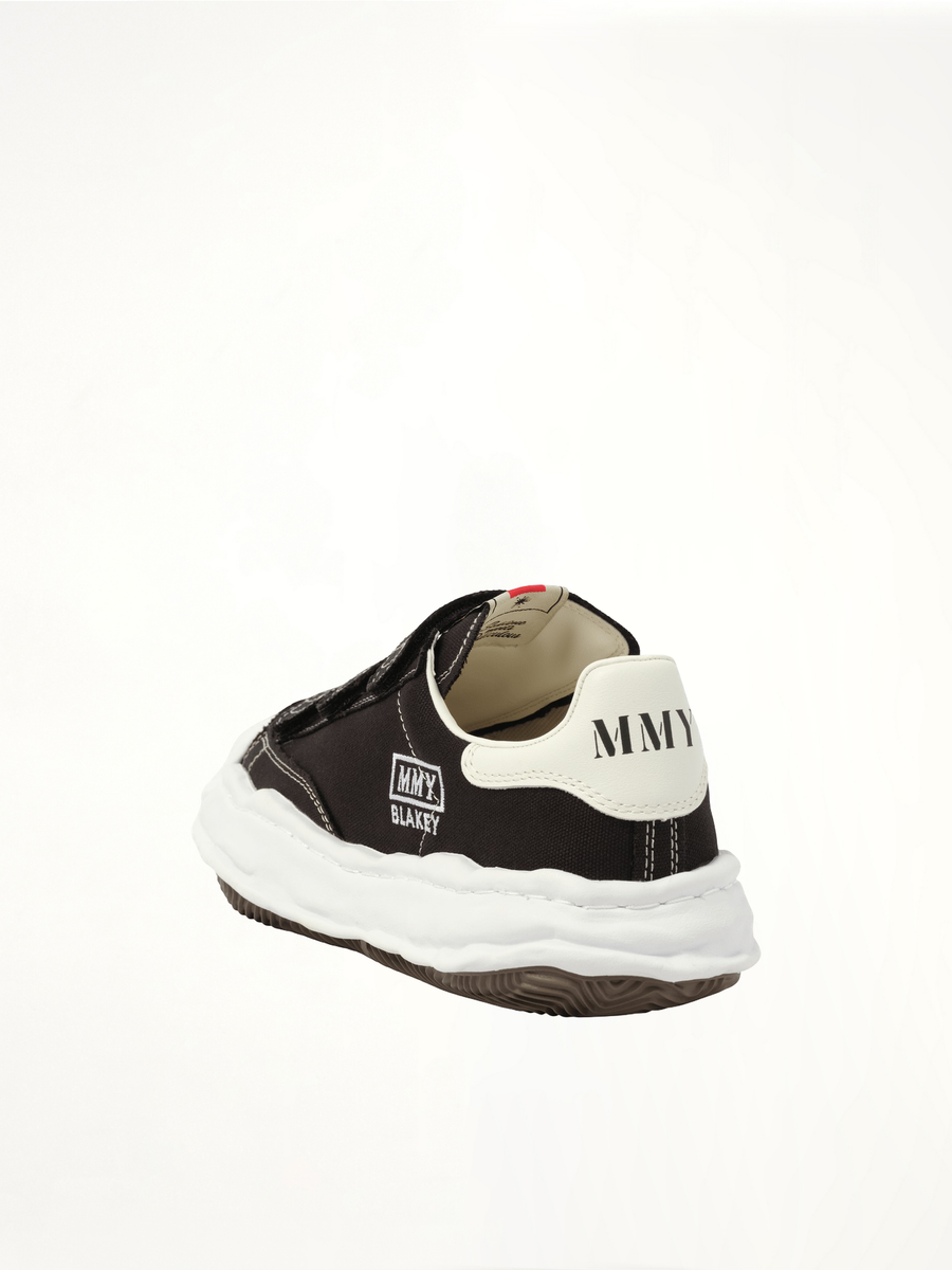 Blakey OG Velcro Sneaker in Black Back View | MAISON MIHARA YASUHIRO
