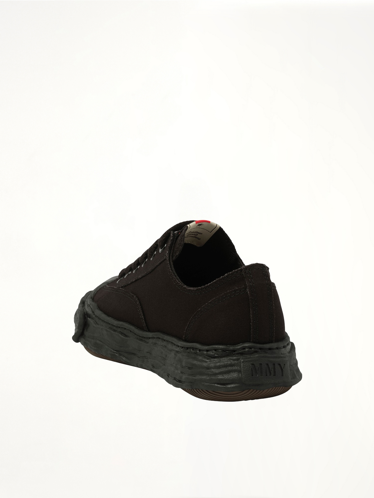 Peterson 23 OG Sneaker in Black/Black Back View | MAISON MIHARA YASUHIRO