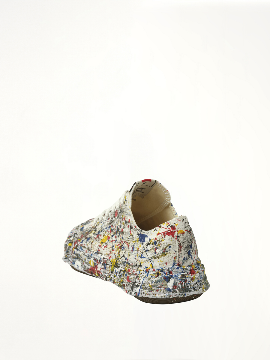Peterson 23 OG Paint Splatter Sneaker in White Back View | MAISON MIHARA YASUHIRO