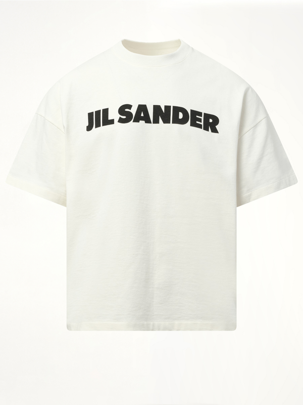 ジル・サンダー ロゴ Tシャツ ポーセリン
